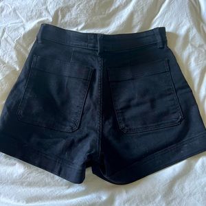 Everlane The Cotton Twill Short in Black (Size 2)